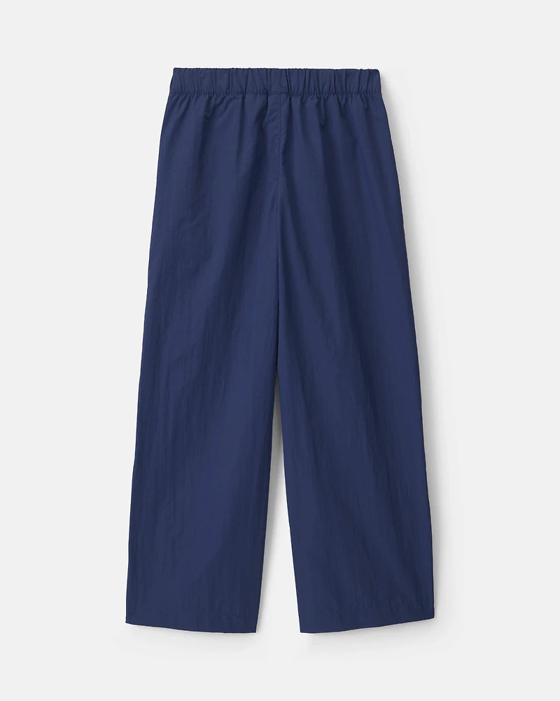 Girls Nylon Track Pants - Navy Blue
