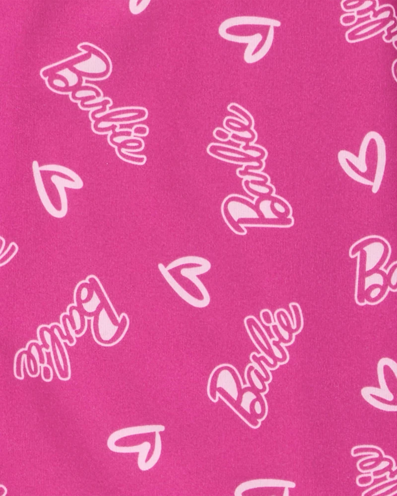 Kid Barbie Coat Style Loose Fit 2-Piece Pajamas - Pink