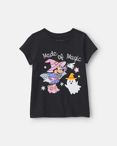 Toddler Girl Disney© Halloween Graphic Tee - Black