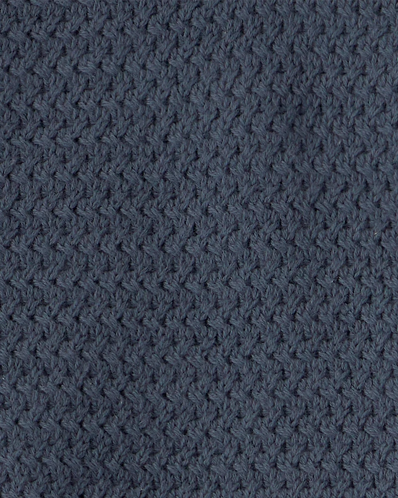 Toddler Boy 2-Piece Organic Cotton Sweater Knit Top & Short Set