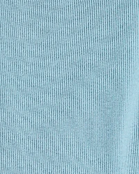 Girls Rib 100% Cotton Pull-On Stretch Leggings - Blue