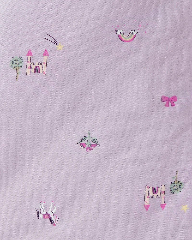 Baby Girl Fairytale 2-Way Zip PurelySoft Wearable Blanket - Purple