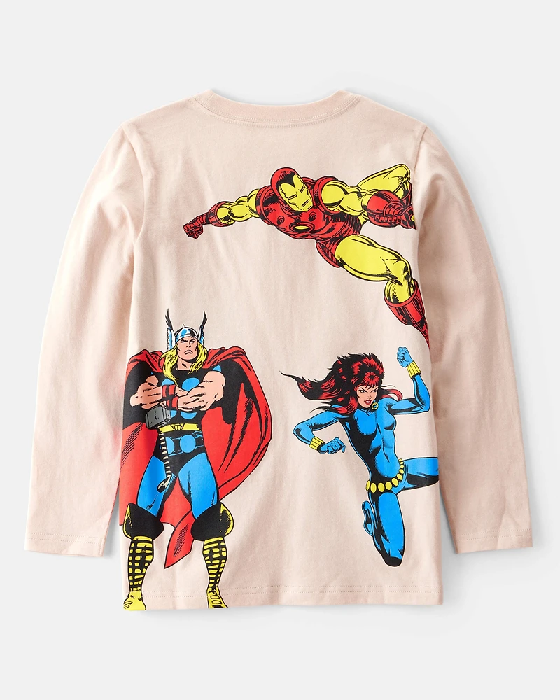 Boys 3-Pack ©Marvel Print Long-Sleeve Top - Pink/Red