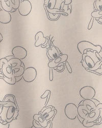 Toddler Boy 2-Piece Disney© Mickey Mouse Short-Sleeve Top & Short Set - Cream