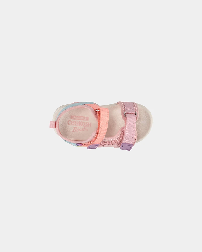 Toddler Girl Colorblock Sandals - Pink