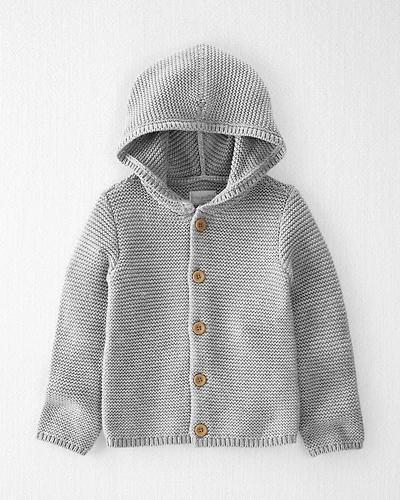 Toddler Organic Cotton Signature Stitch Cardigan in