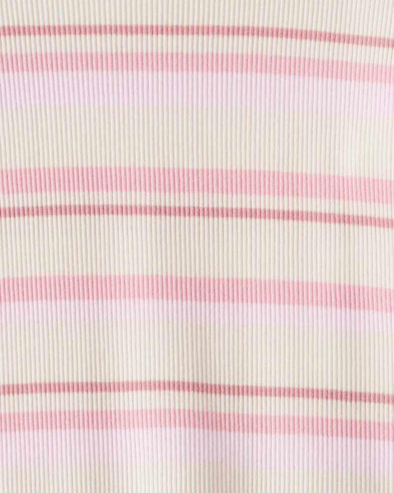 Toddler Girl Striped Long-Sleeve Top - Pink