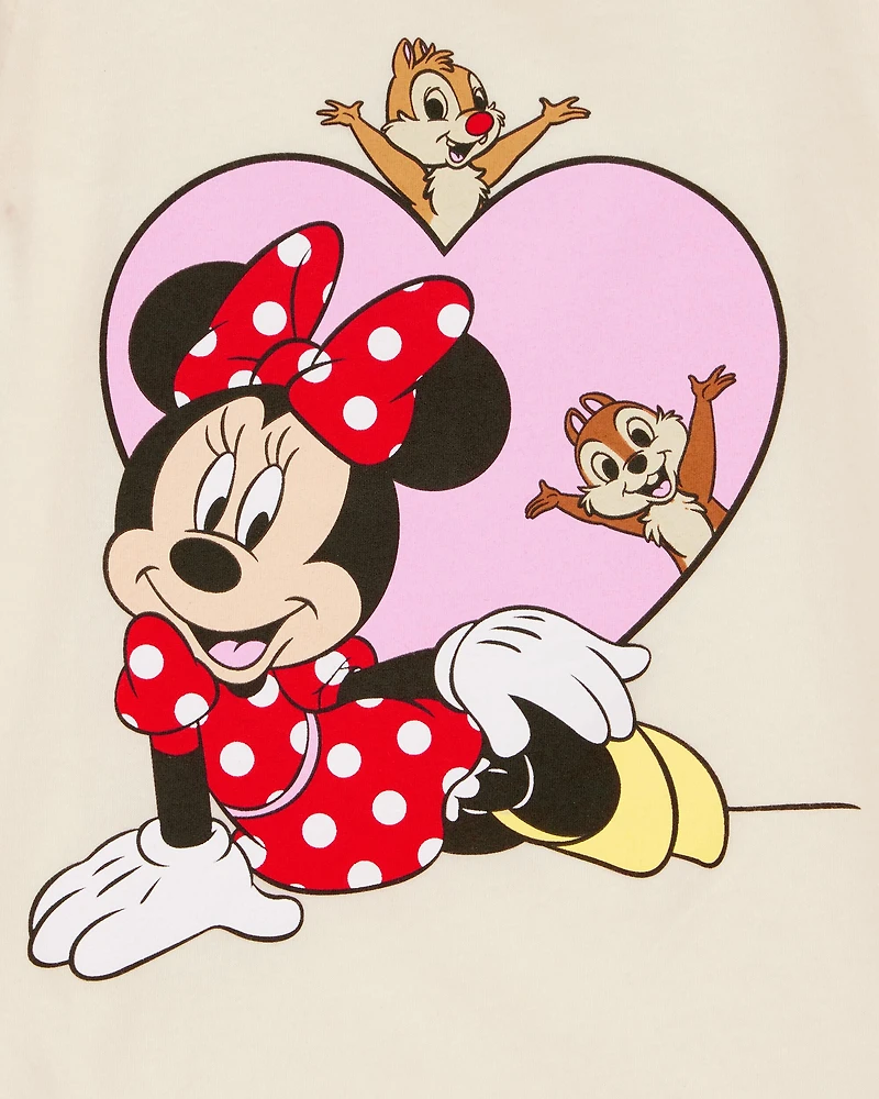 Toddler Girl Disney© Minnie Mouse Short-Sleeve Graphic Tee - Ivory