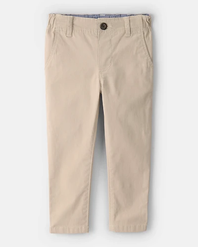 Toddler Boy Slim Tapered Chino Pants - Khaki