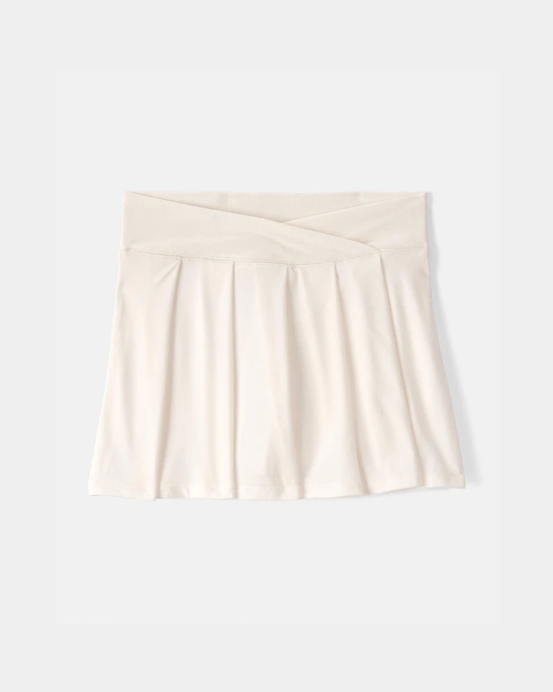 Girls 2-Piece French Terry Pullover Sweatshirt & Pleated Active Skort Set