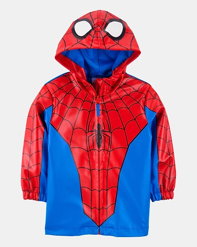 Toddler Boy Spider-Man Rain Jacket - Red
