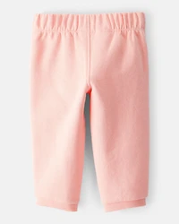 Baby Girl DayDream Fleece Pull-On Pants - Pink