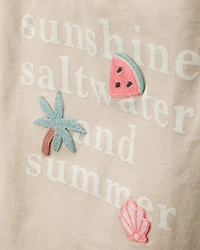 Toddler Sunshine, Saltwater and Summer Graphic Tee
