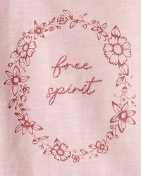 Baby Girl Organic Cotton Free Spirit Long-Sleeve Jersey Tee