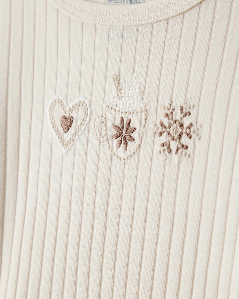 Toddler Girl Long-Sleeve Top - Ivory