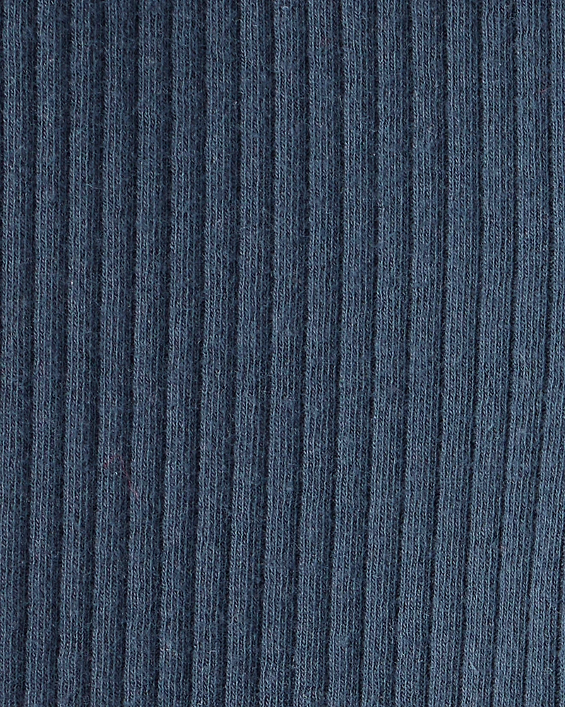 Baby Girl Cotton Pull-On Pants - Navy Blue