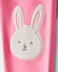 Toddler Girl Bunny DreamPlush Snug Fit 2-Piece Pajamas - Pink