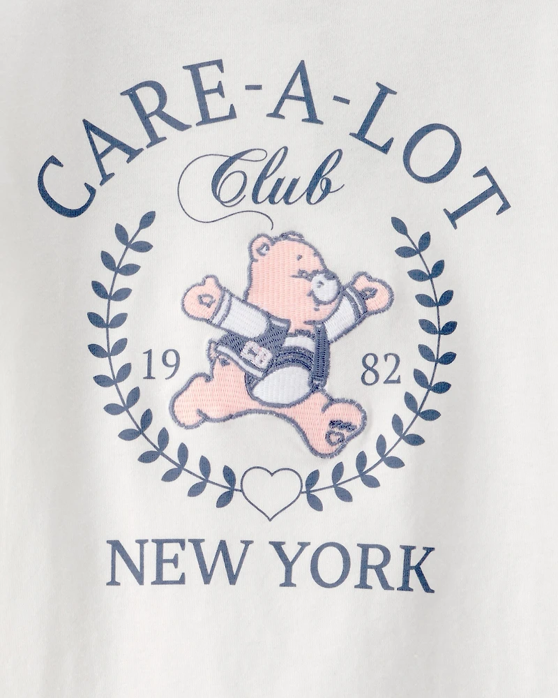 Girls Care Bear Long-Sleeve Top - White