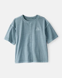 Boys Roam Cotton Short-Sleeve Tee - Blue