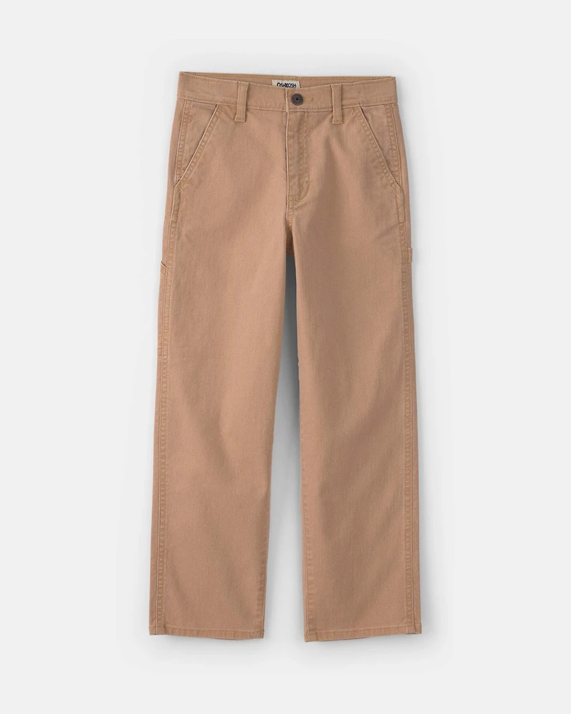 Boys Straight-Leg Pants - Khaki