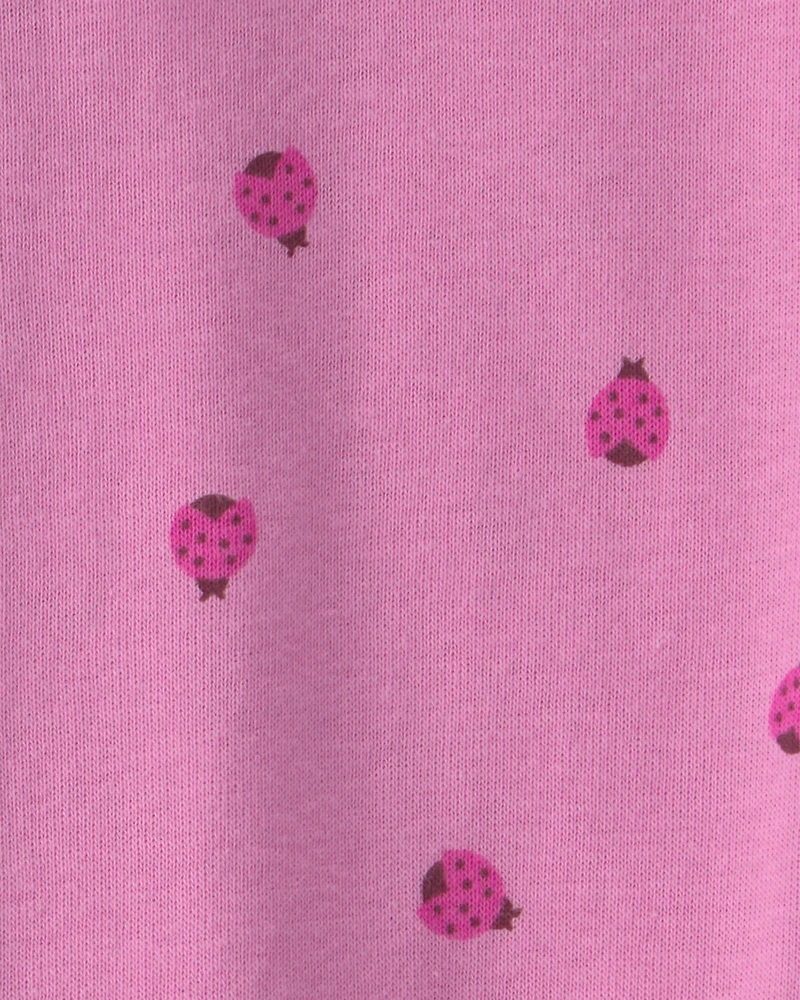 Baby Girl 3-Pack Fruit 100% Cotton 1-Piece Pajama Sets - Pink/Purple