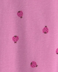 Baby Girl 3-Pack Fruit 100% Cotton 1-Piece Pajama Sets - Pink/Purple