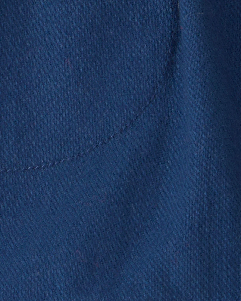 Baby Boy Twill Shorts - Blue