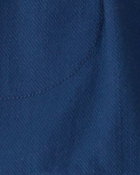 Baby Boy Twill Shorts - Blue