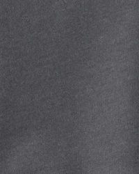 Baby Boy French Terry Zipper Pullover Sweatshirt - Grey