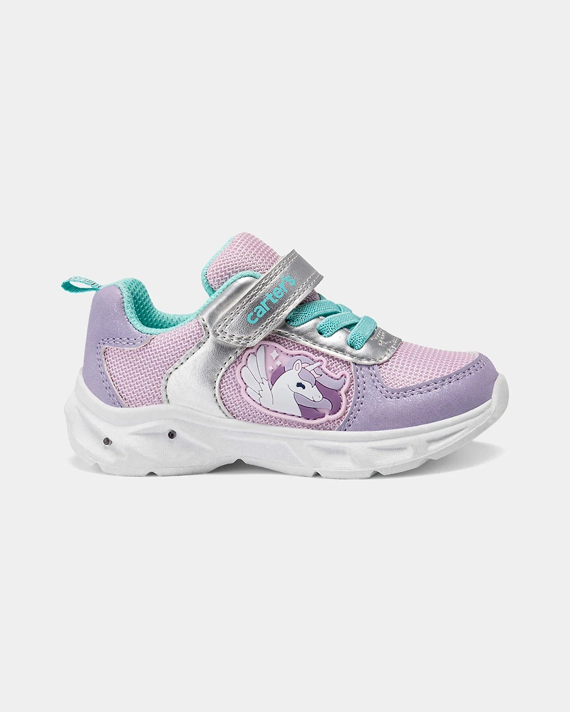 Toddler Girl Light-Up Unicorn Athletic Sneakers