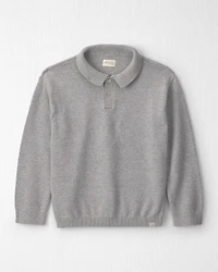 Boys Organic Cotton Sweater Knit Polo