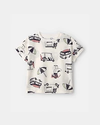 Toddler Boy 2-Piece Beach Short-Sleeve Pajama Set
