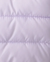 Baby Packable Hooded Puffer Jacket - Purple