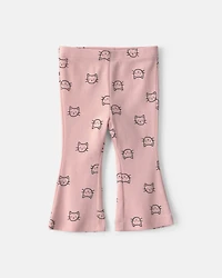 Baby Girl 3-Piece Cat Hooded Layering Set - Grey/Pink