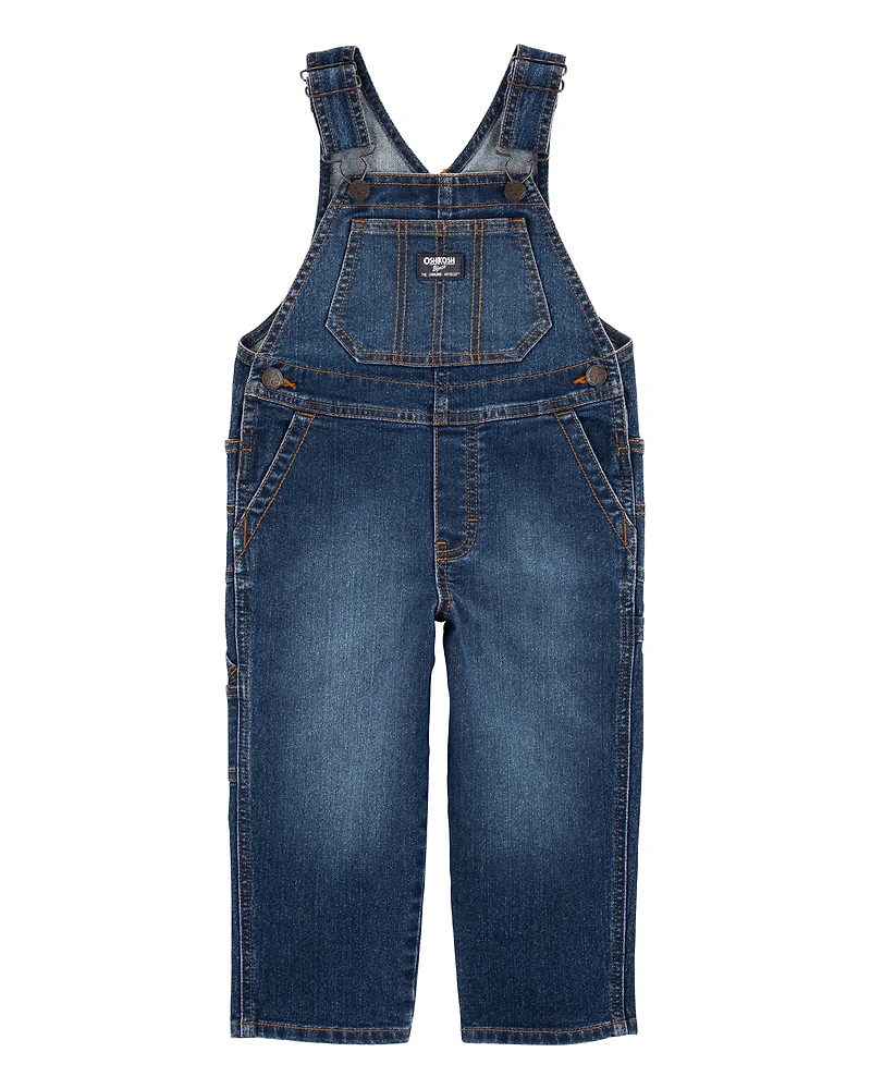 Toddler Stretch Denim Overalls