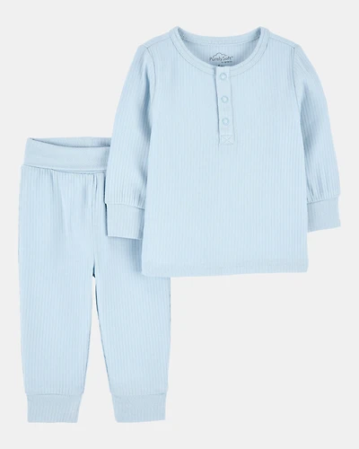 Baby Boy 2-Piece PurelySoft Outfit Set - Blue