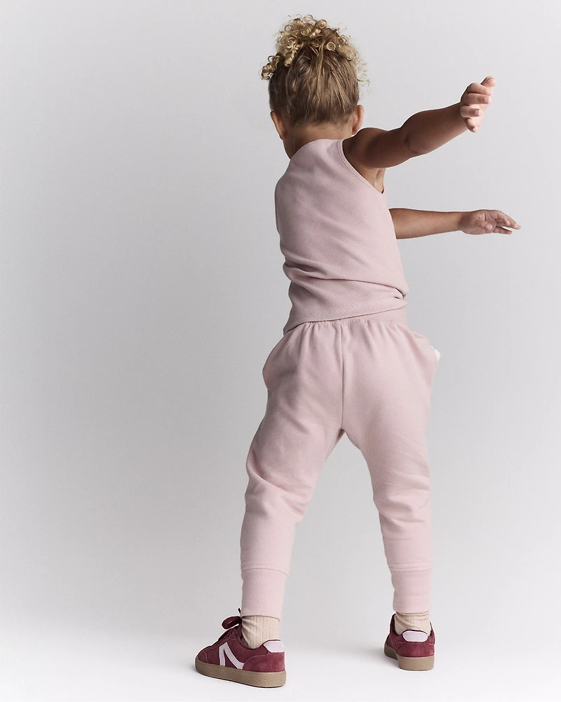 Toddler Girl Ribbed Playtime Tank Top - Pink