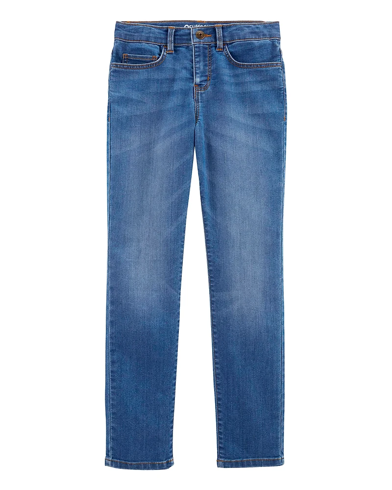 Kid Medium Blue Wash Slim-Fit Skinny-Leg Jeans