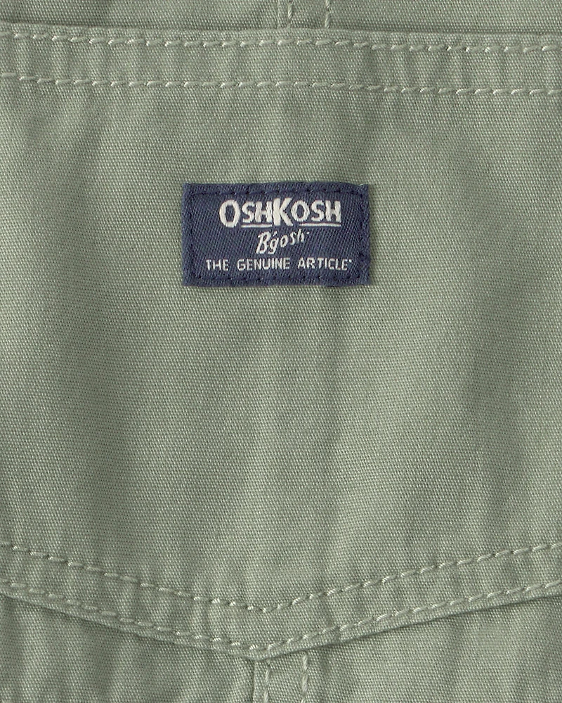 Baby Boy Canvas Shortall - Olive