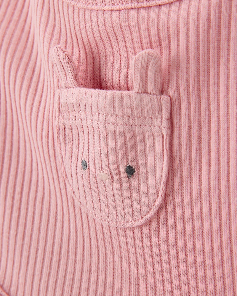 Baby 3-Pack Floral Bibs - Pink/Ivory