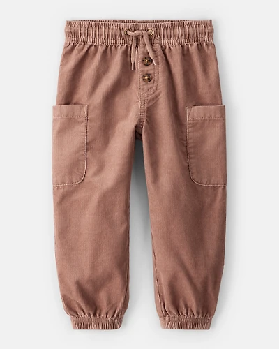 Baby Boy Corduroy Joggers - Brown