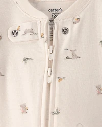 Baby Easter Bunny 100% Cotton Snug Fit 1-Piece Pajama - Cream