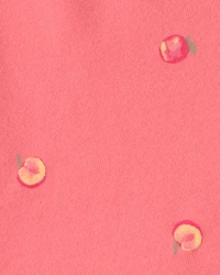 Baby Girl Peach Bike Shorts - Coral