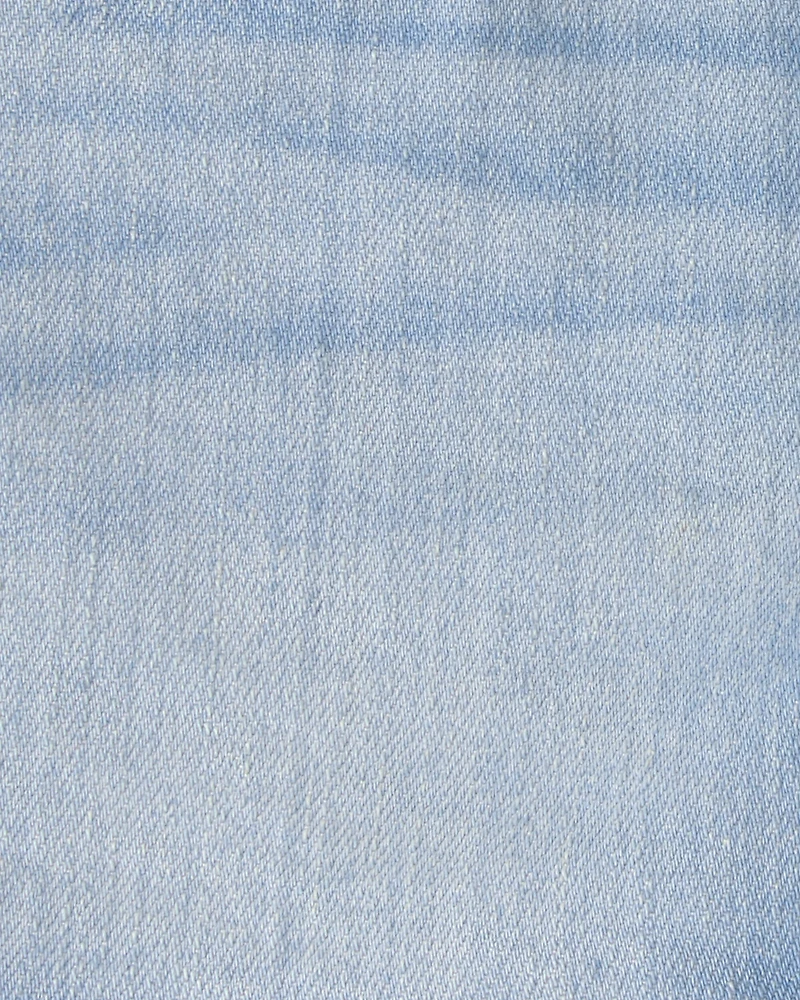 Baby Girl Denim Shorts - Light Wash
