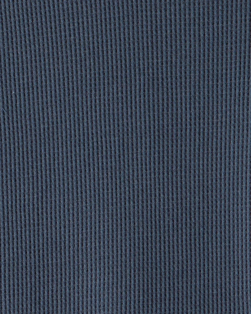 Boys Solid Thermal Long-Sleeve Tee - Navy