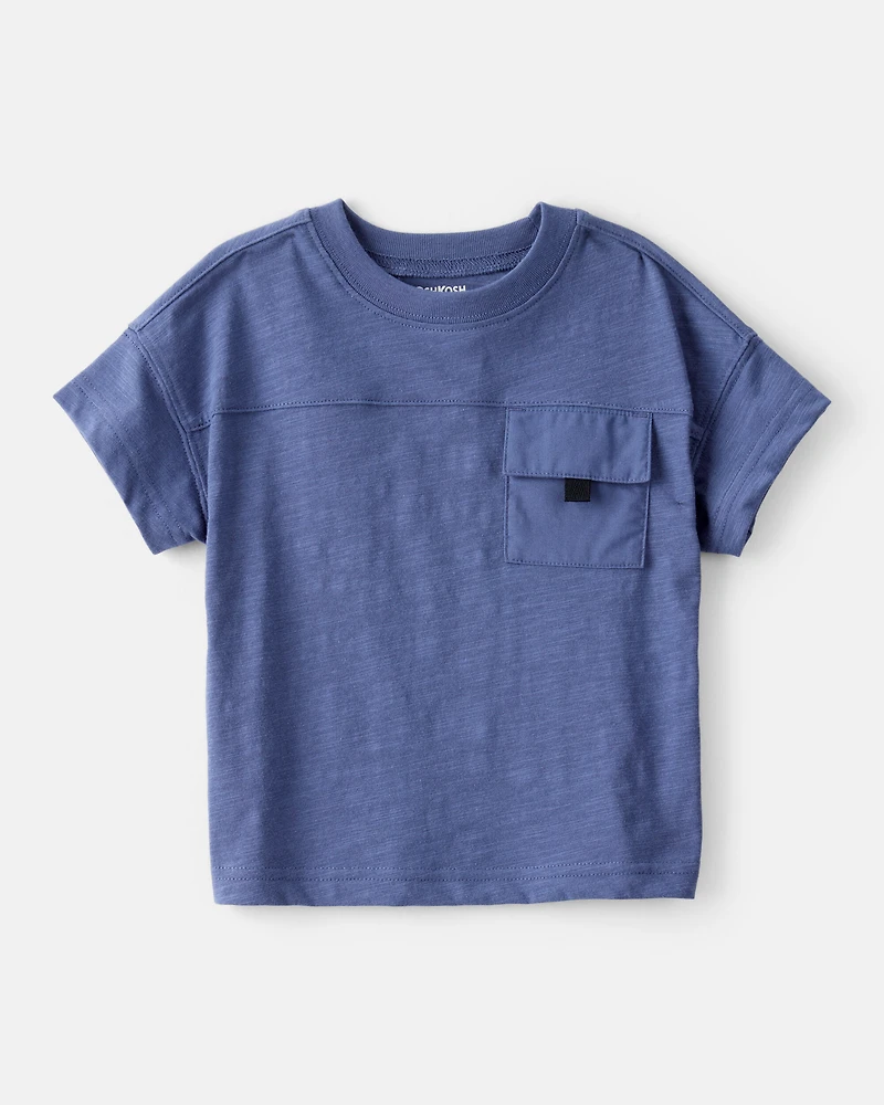 Baby Boy Short-Sleeve Pocket Tee - Blue