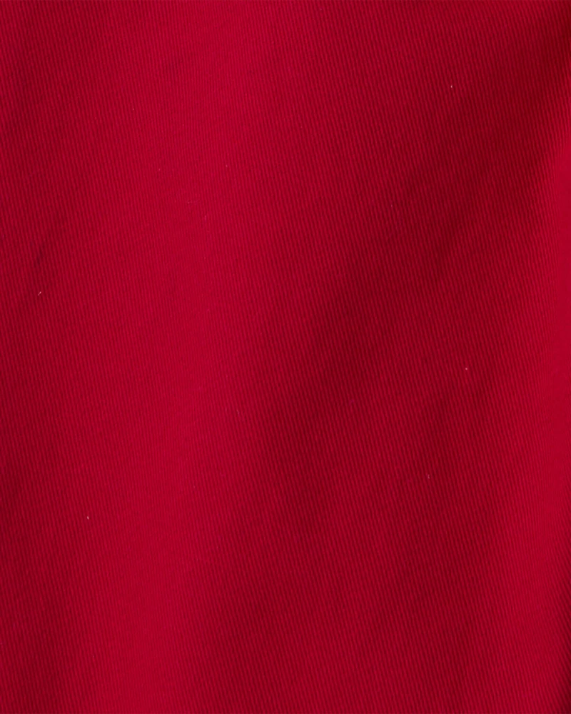 Baby Boy 3-Piece Holiday Print Cotton Long-Sleeve Shirt & Suspender Pant Set - Red/White