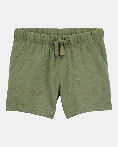 Toddler Boy Pull-On French Terry Shorts - Green