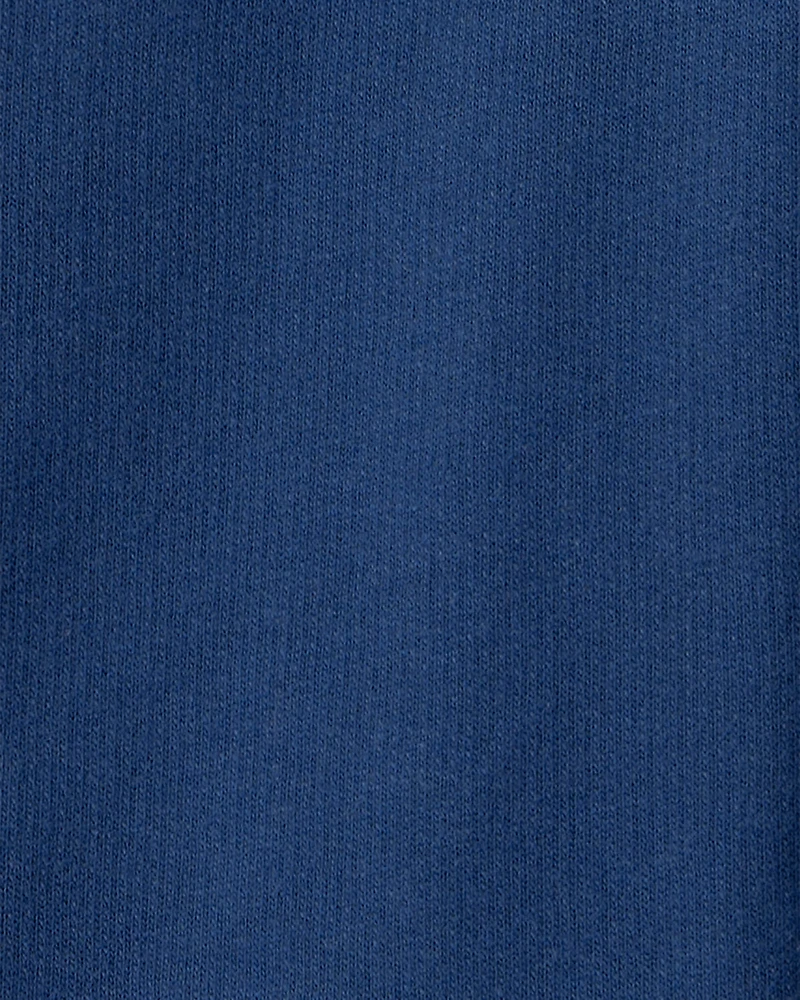 Toddler Girl French Terry Wide-Leg Pants - Blue