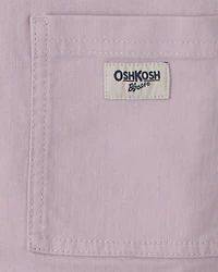 Girls Twill Bomber Jacket - Purple